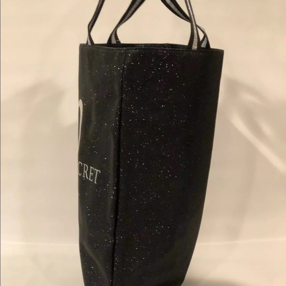 Victoria’s Secret  Black Metallic Sparkle Tote Bag